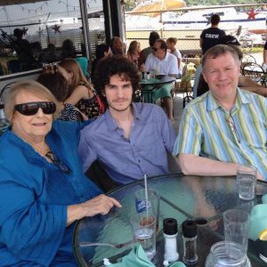 Visit on the Hudson in 2014 with Elizabeth and my son, Ryan.